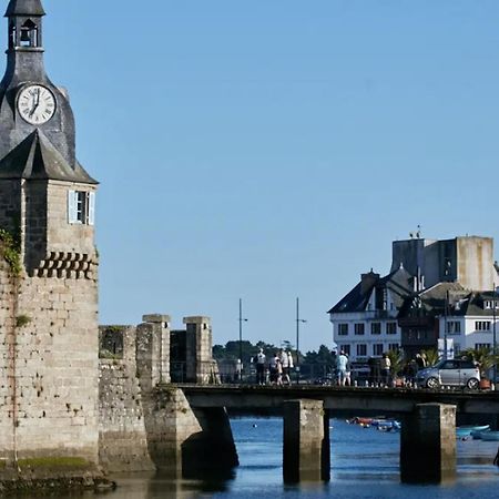 L'Hermine Terrasse Et Parking, 500 Plage Concarneau Exterior foto
